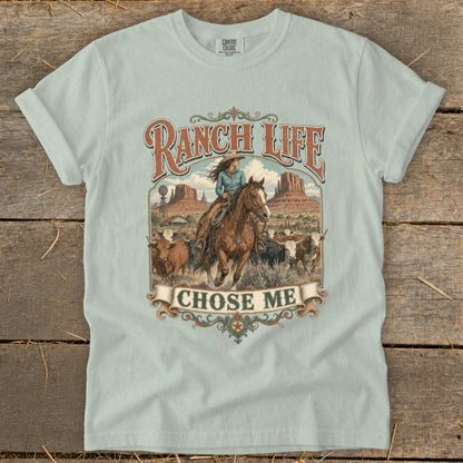 Ranch Life Chose Me Signature Tee