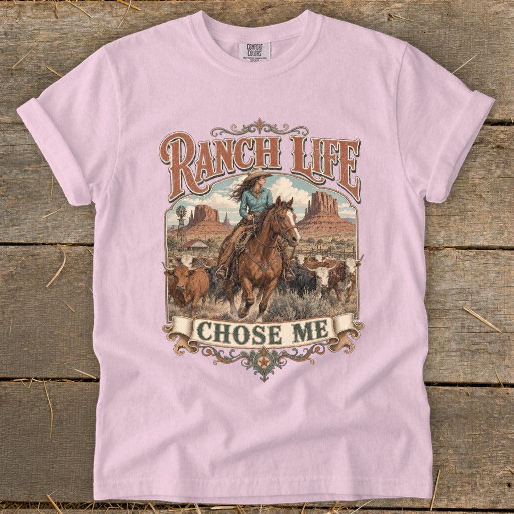Ranch Life Chose Me Signature Tee