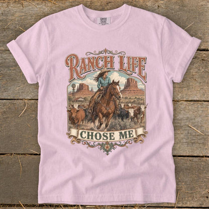 Ranch Life Chose Me Signature Tee
