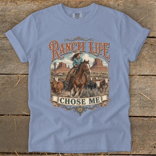 Ranch Life Chose Me Signature Tee