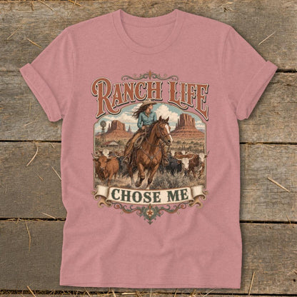Ranch Life Chose Me Softstyle Tee