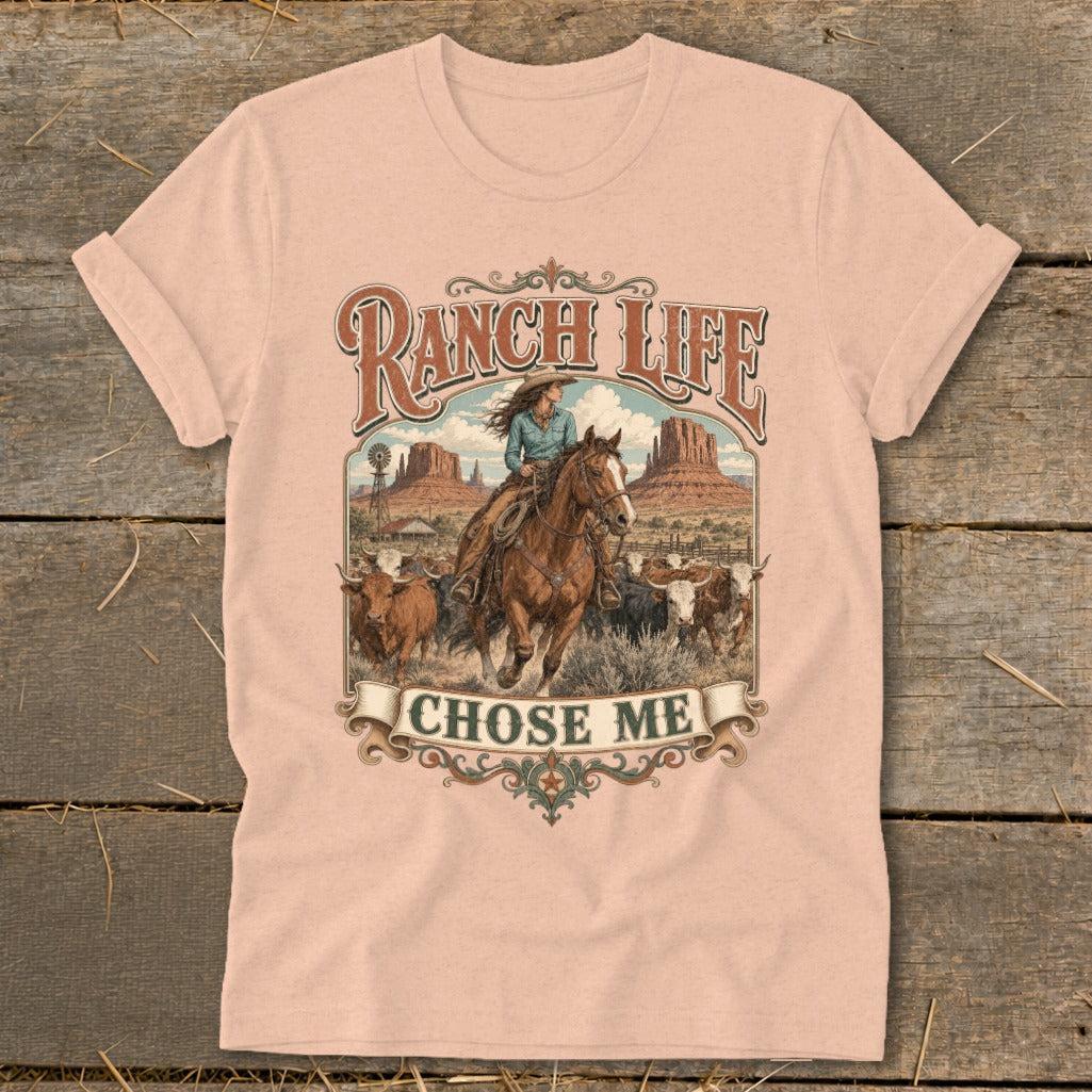 Ranch Life Chose Me Softstyle Tee