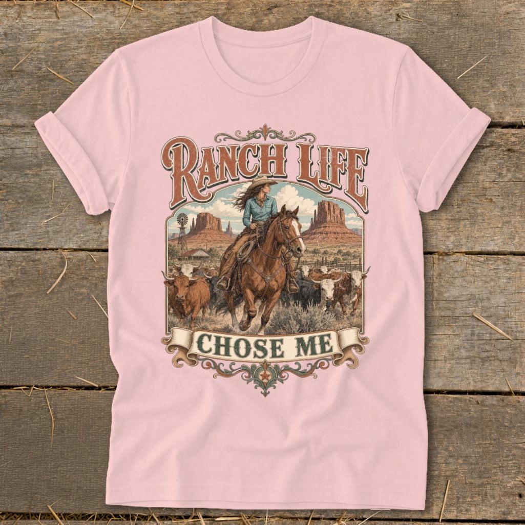 Ranch Life Chose Me Softstyle Tee