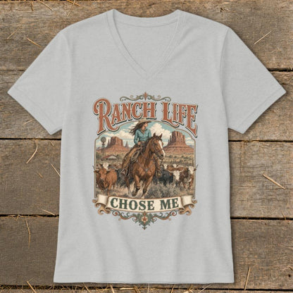 Ranch Life Chose Me V-neck