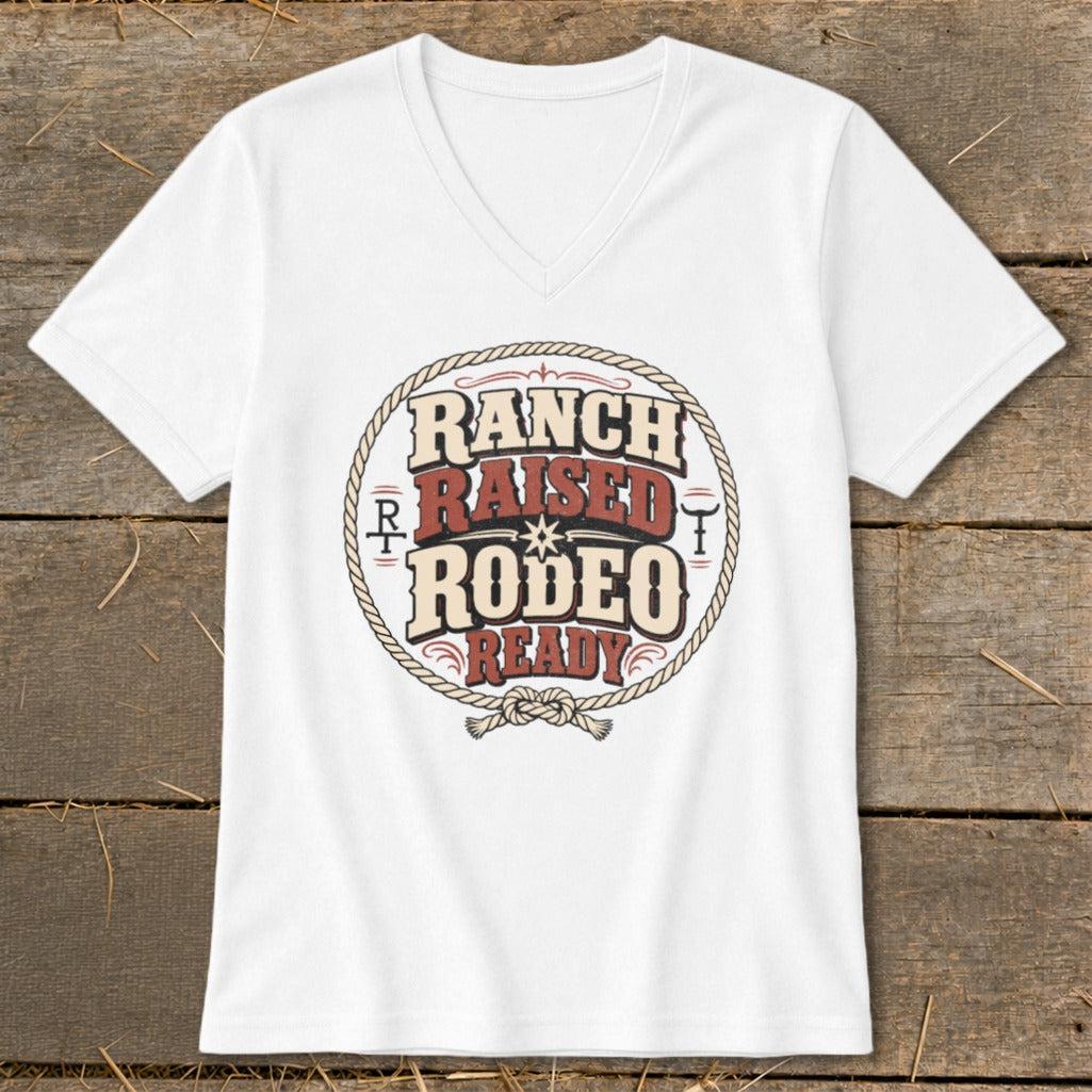 Ranch Raised Rodeo Ready V-neck
