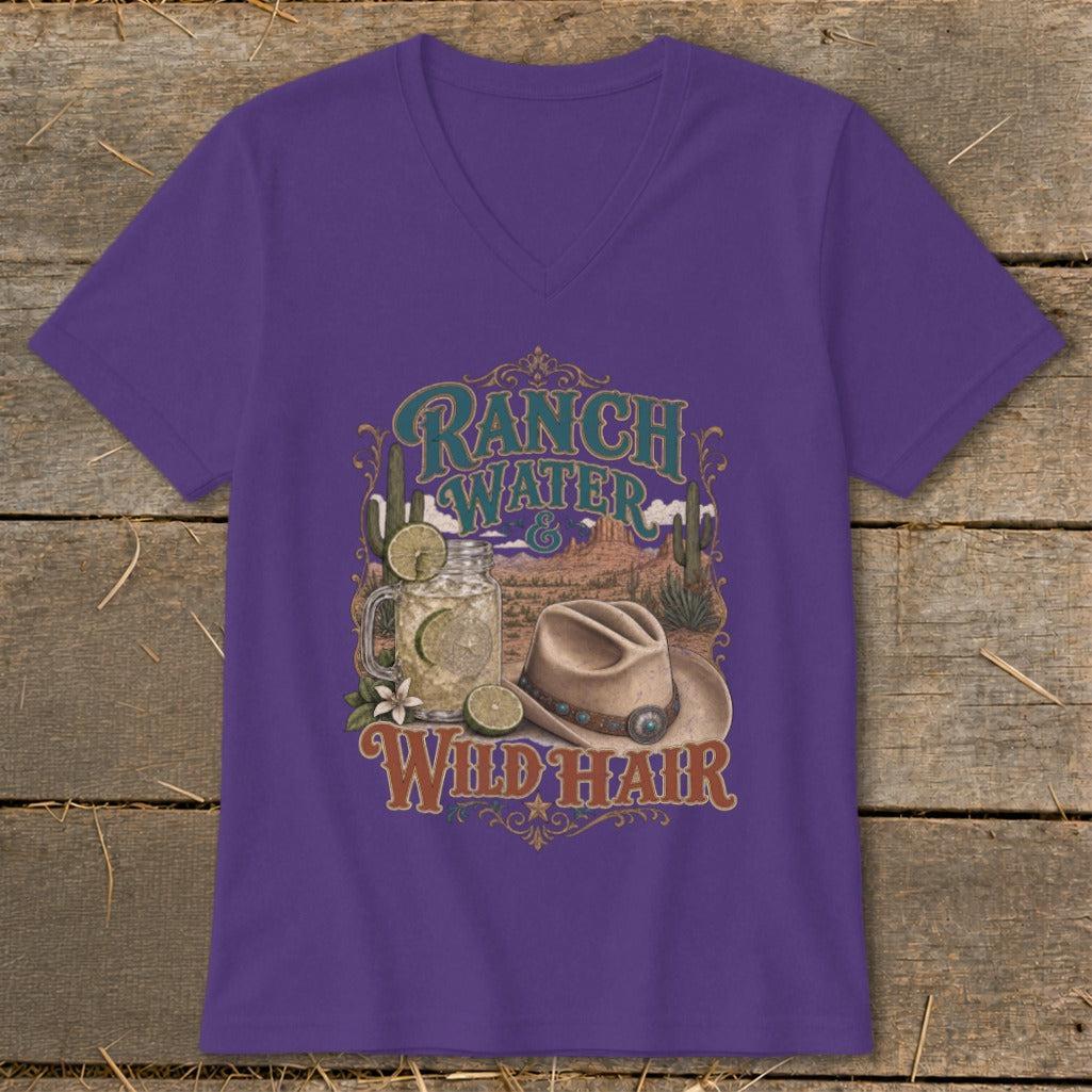 Ranch Water & Wild Hair V-neck