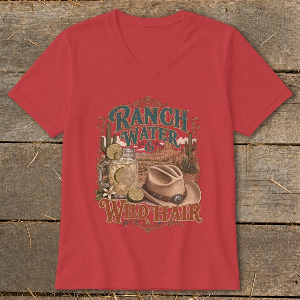 Ranch Water & Wild Hair V-neck
