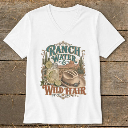 Ranch Water & Wild Hair V-neck