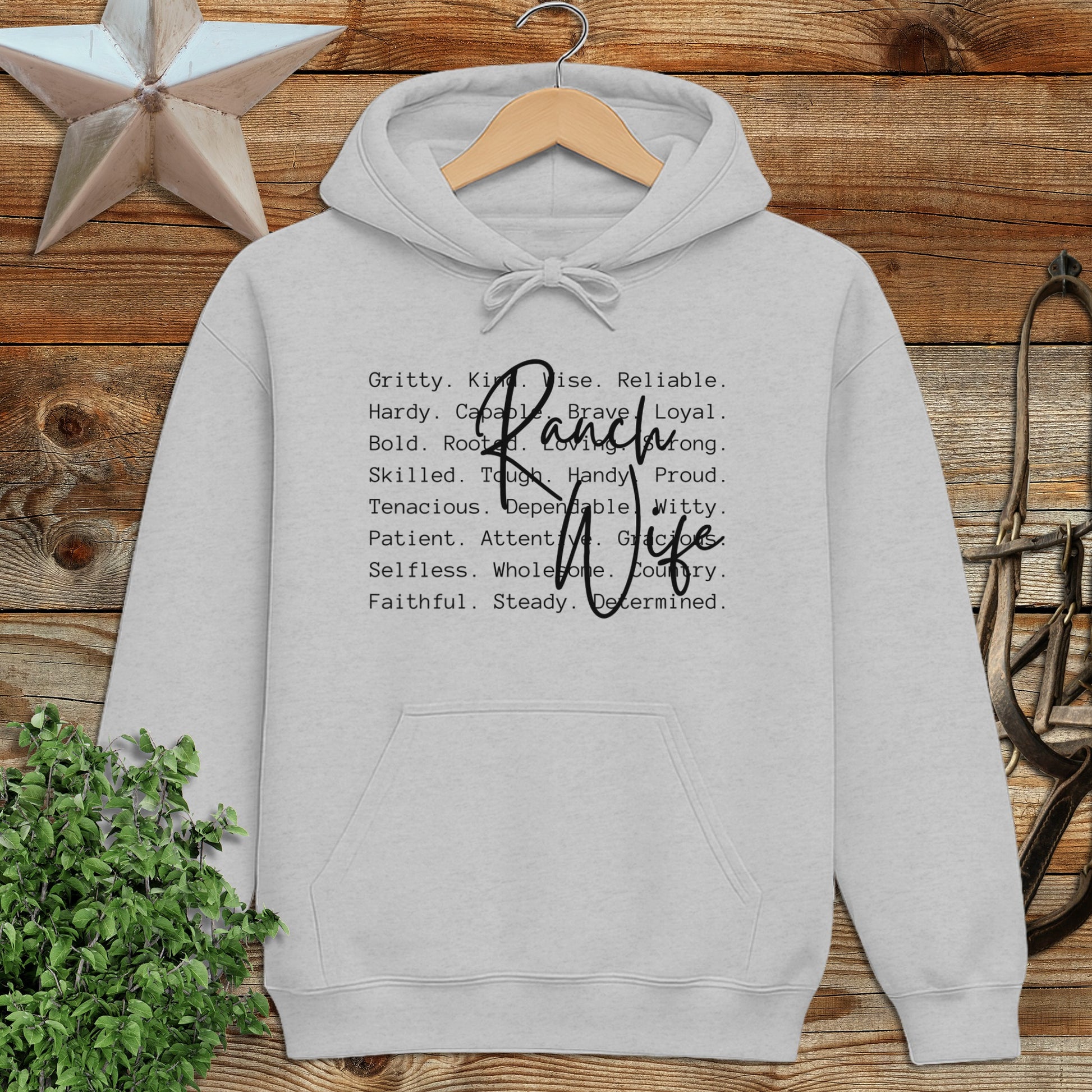 Ranch Wife Words Hoodie
