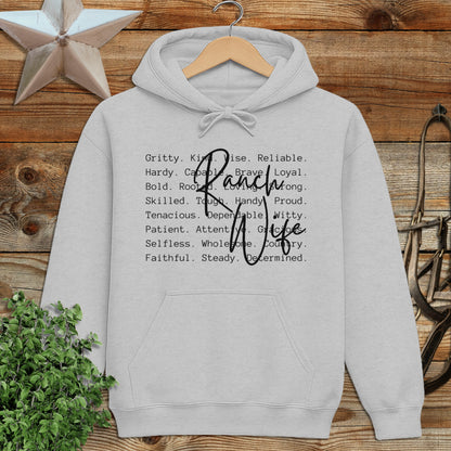 Ranch Wife Words Hoodie