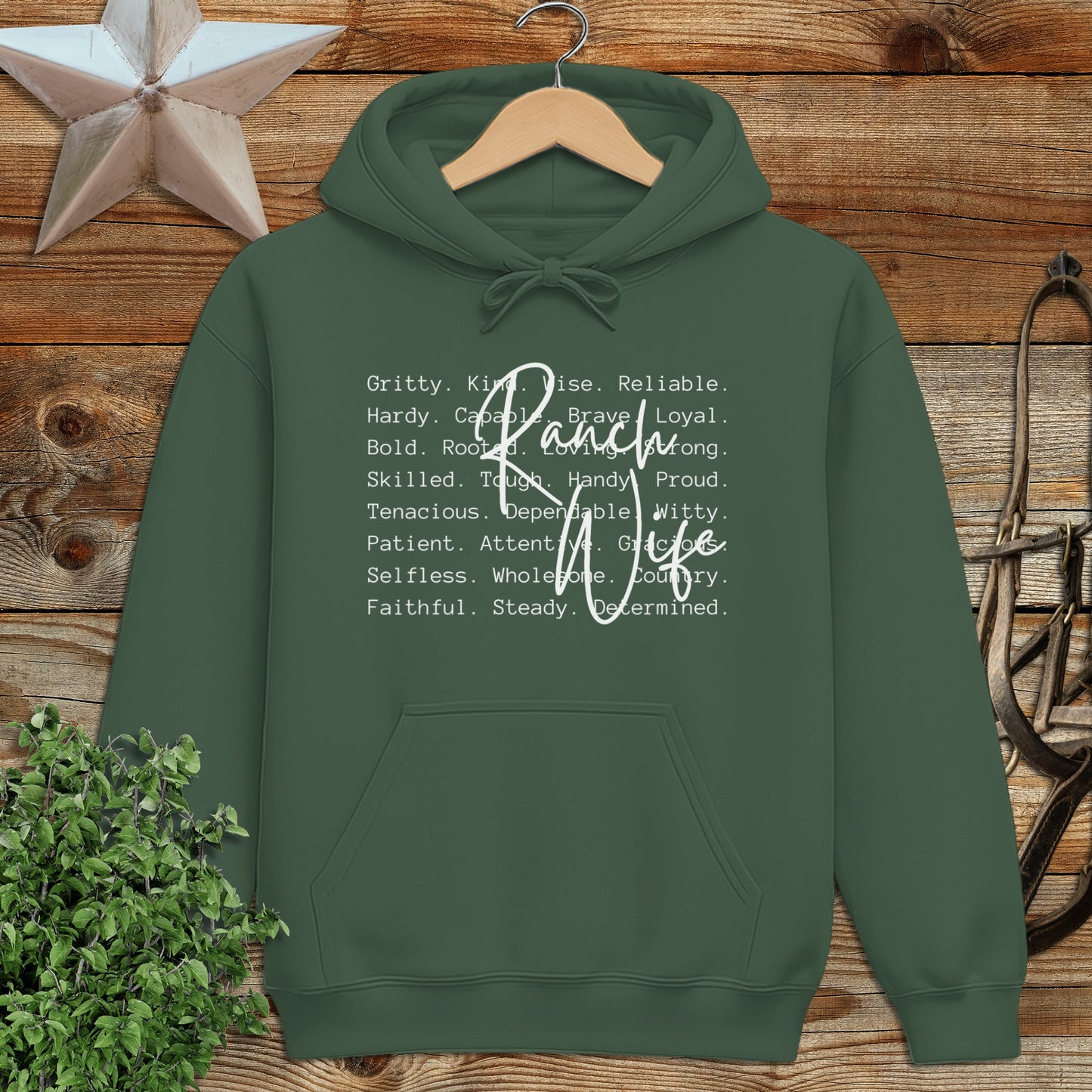 Ranch Wife Words Hoodie