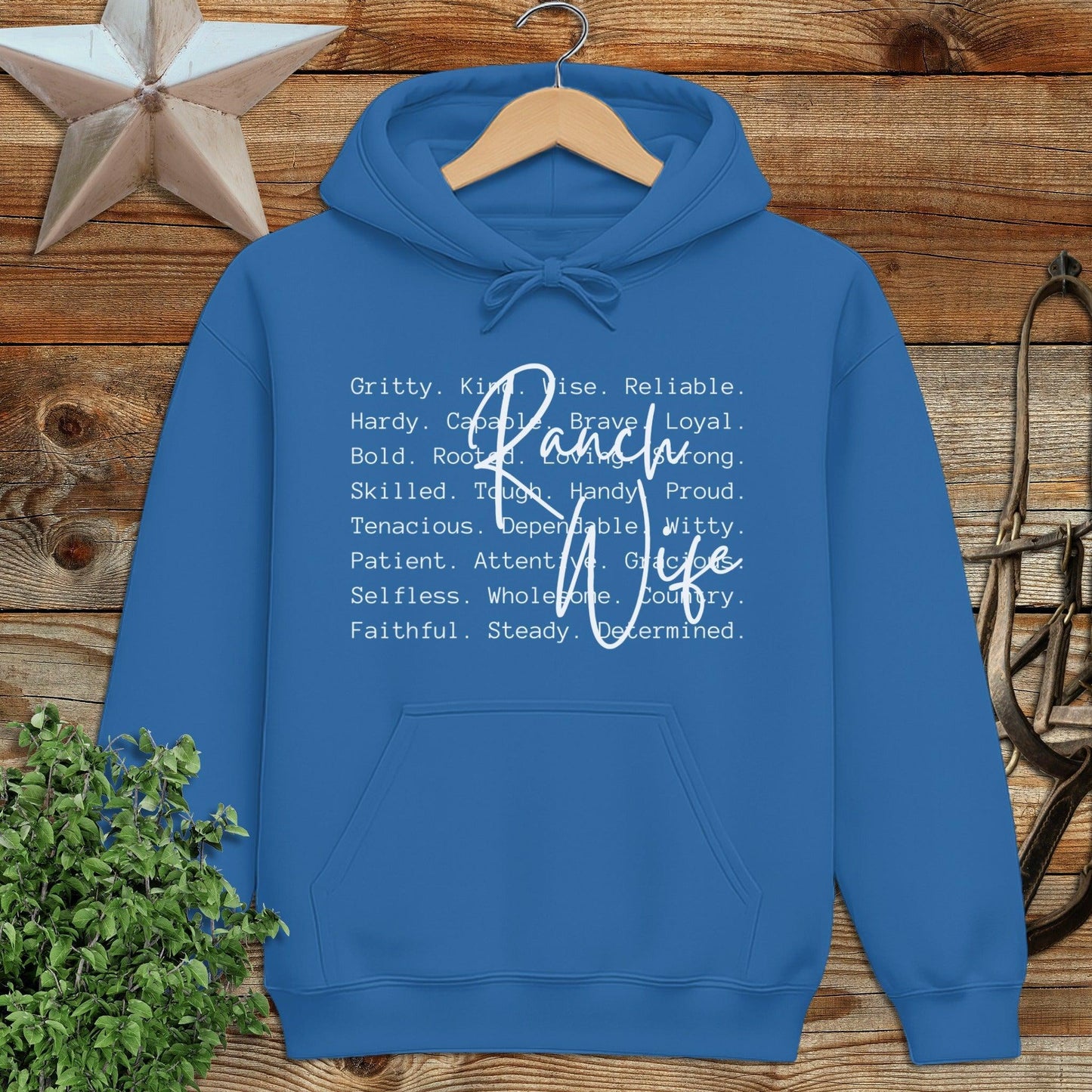 Ranch Wife Words Hoodie