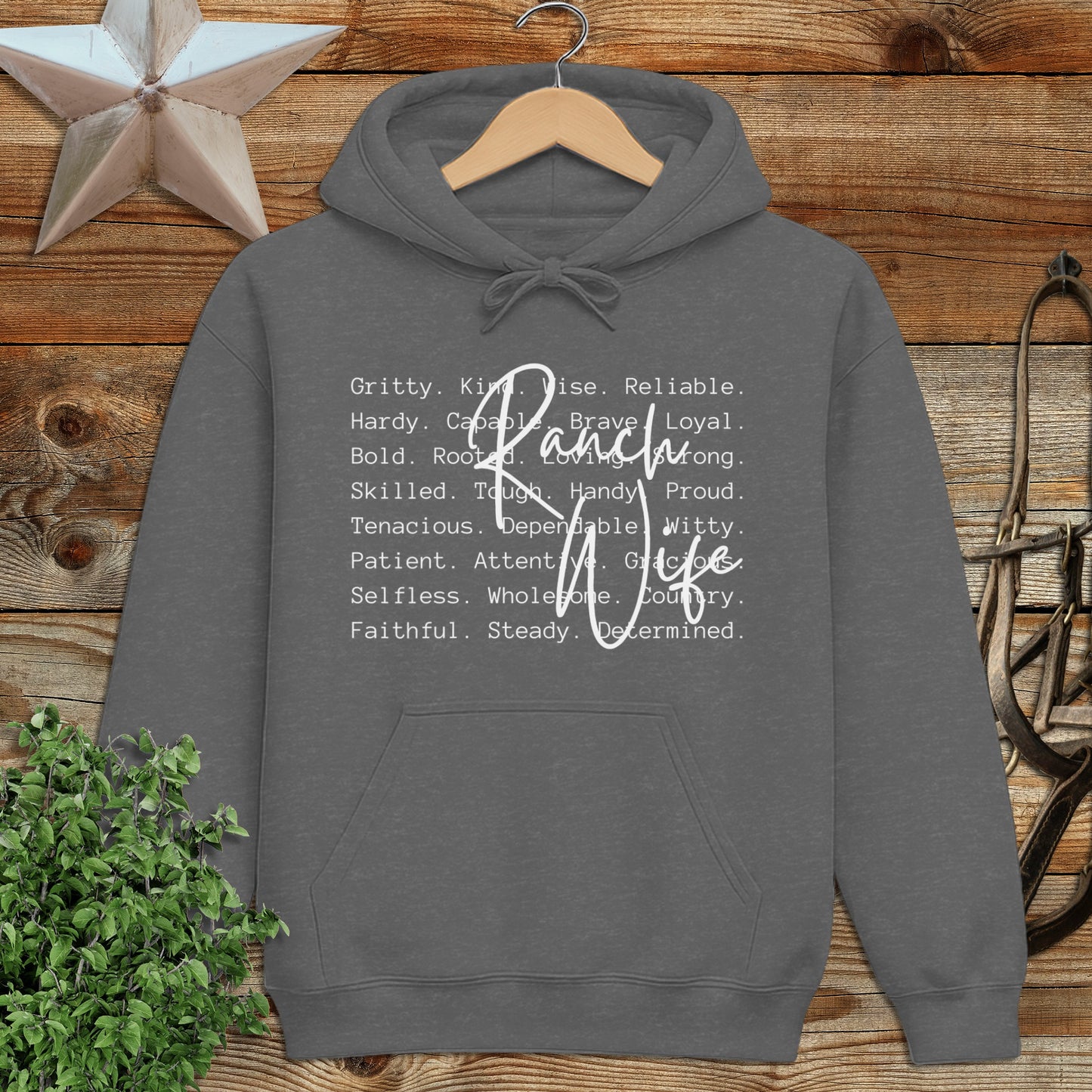 Ranch Wife Words Hoodie