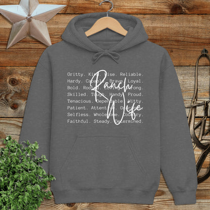 Ranch Wife Words Hoodie