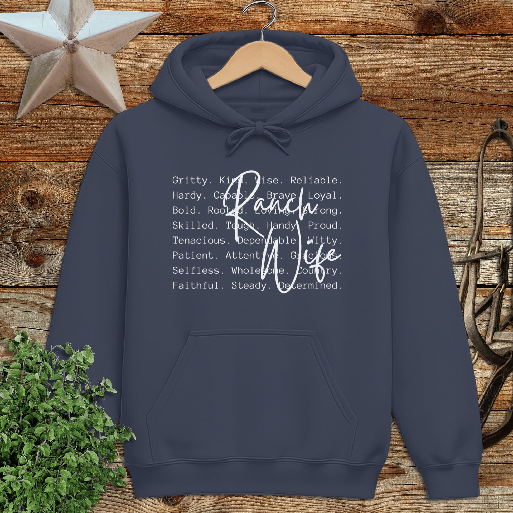 Ranch Wife Words Hoodie