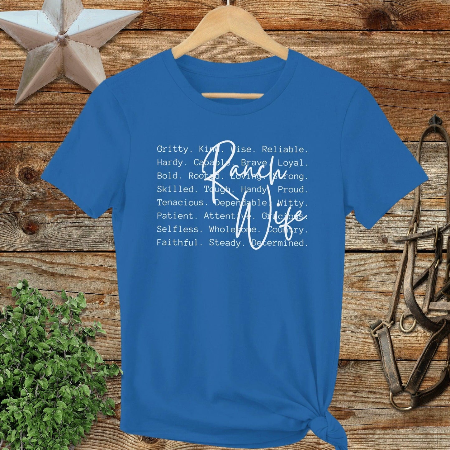 Ranch Wife Words Ladies Tee