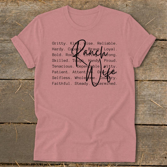 Ranch Wife Words Softstyle Tee