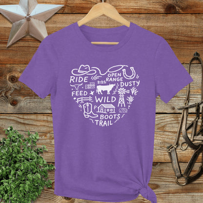 Ranching Heart Ladies Tee