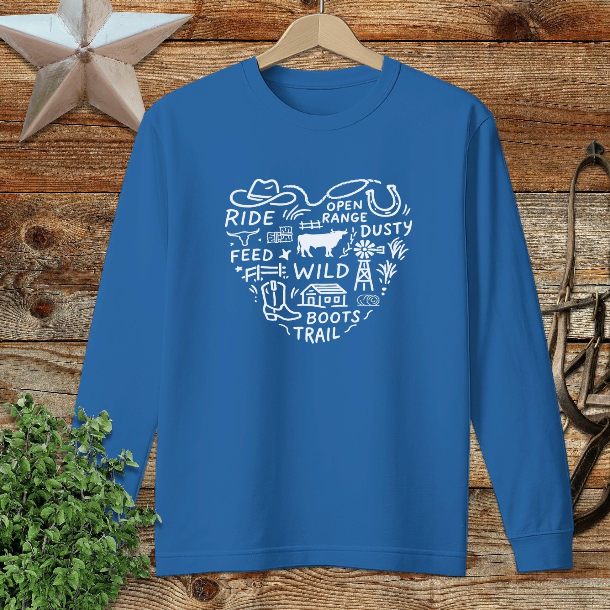 Ranching Heart Long Sleeve Tee