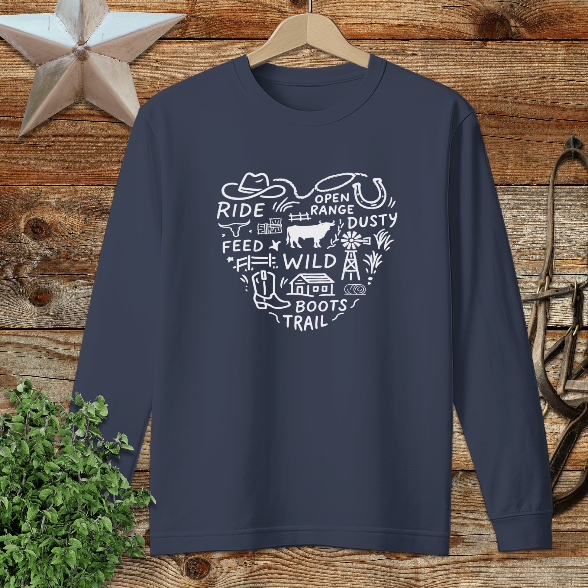 Ranching Heart Long Sleeve Tee