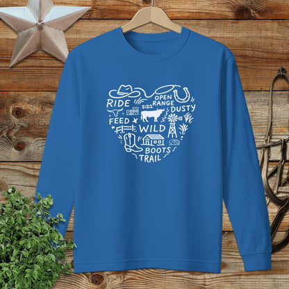 Ranching Heart Long Sleeve Tee