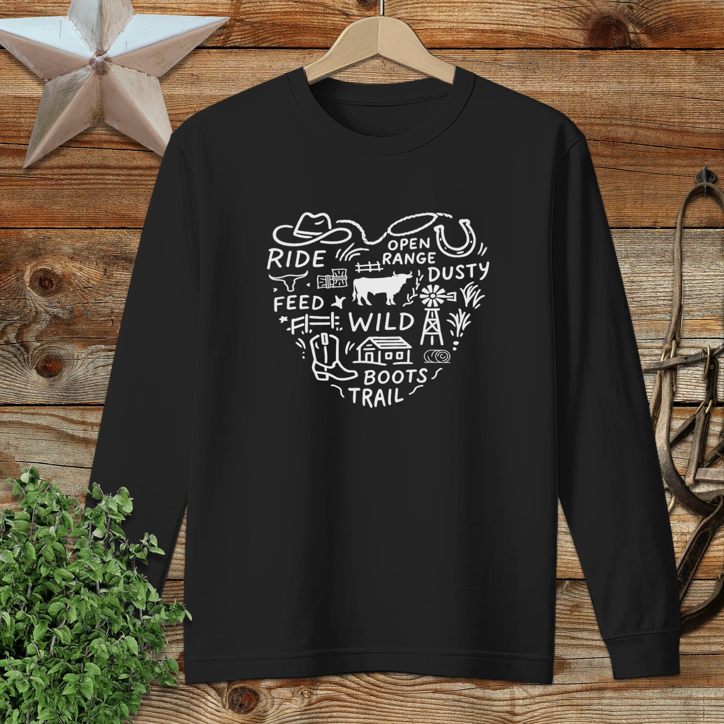 Ranching Heart Long Sleeve Tee