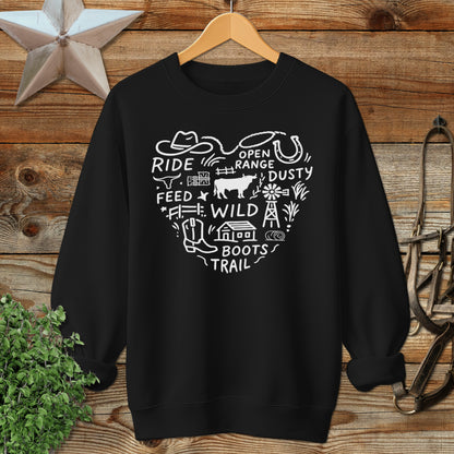 Ranching Heart Sweatshirt