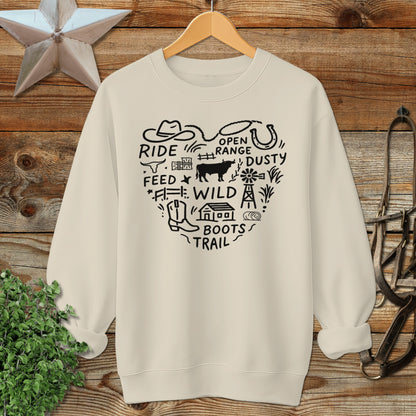Ranching Heart Sweatshirt