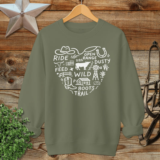 Ranching Heart Sweatshirt