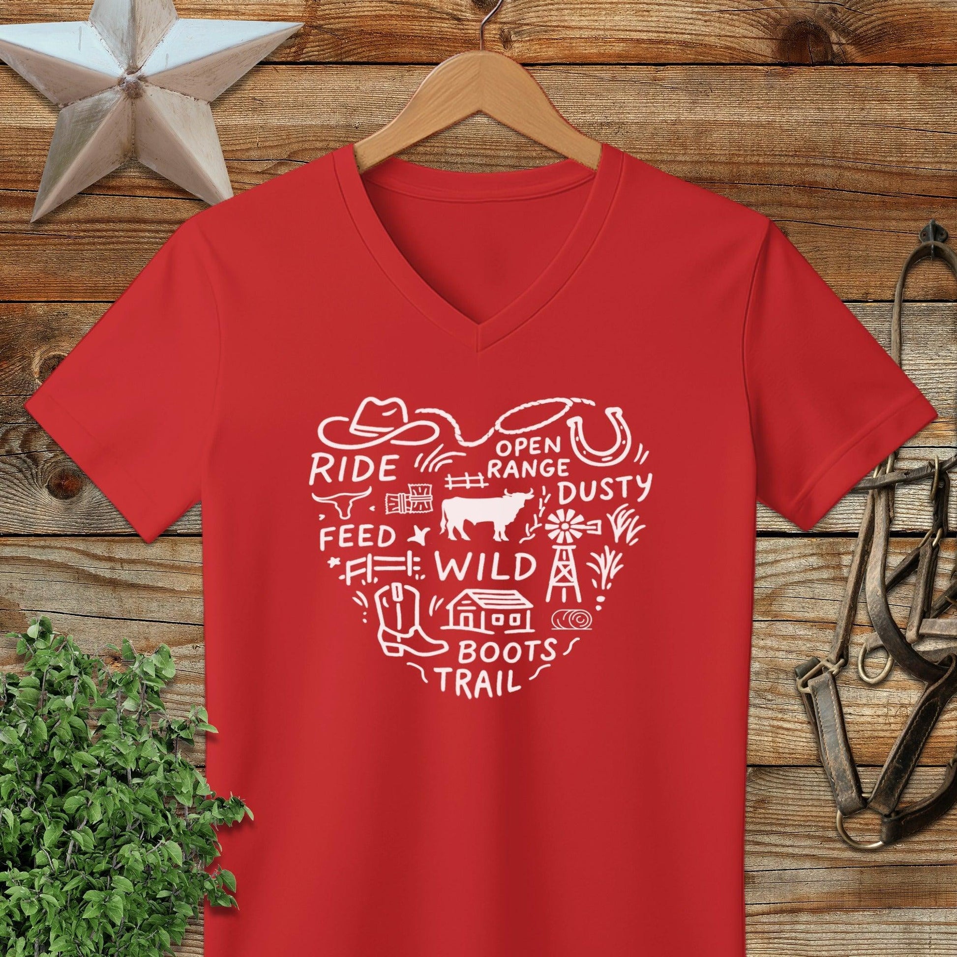 Ranching Heart V-neck