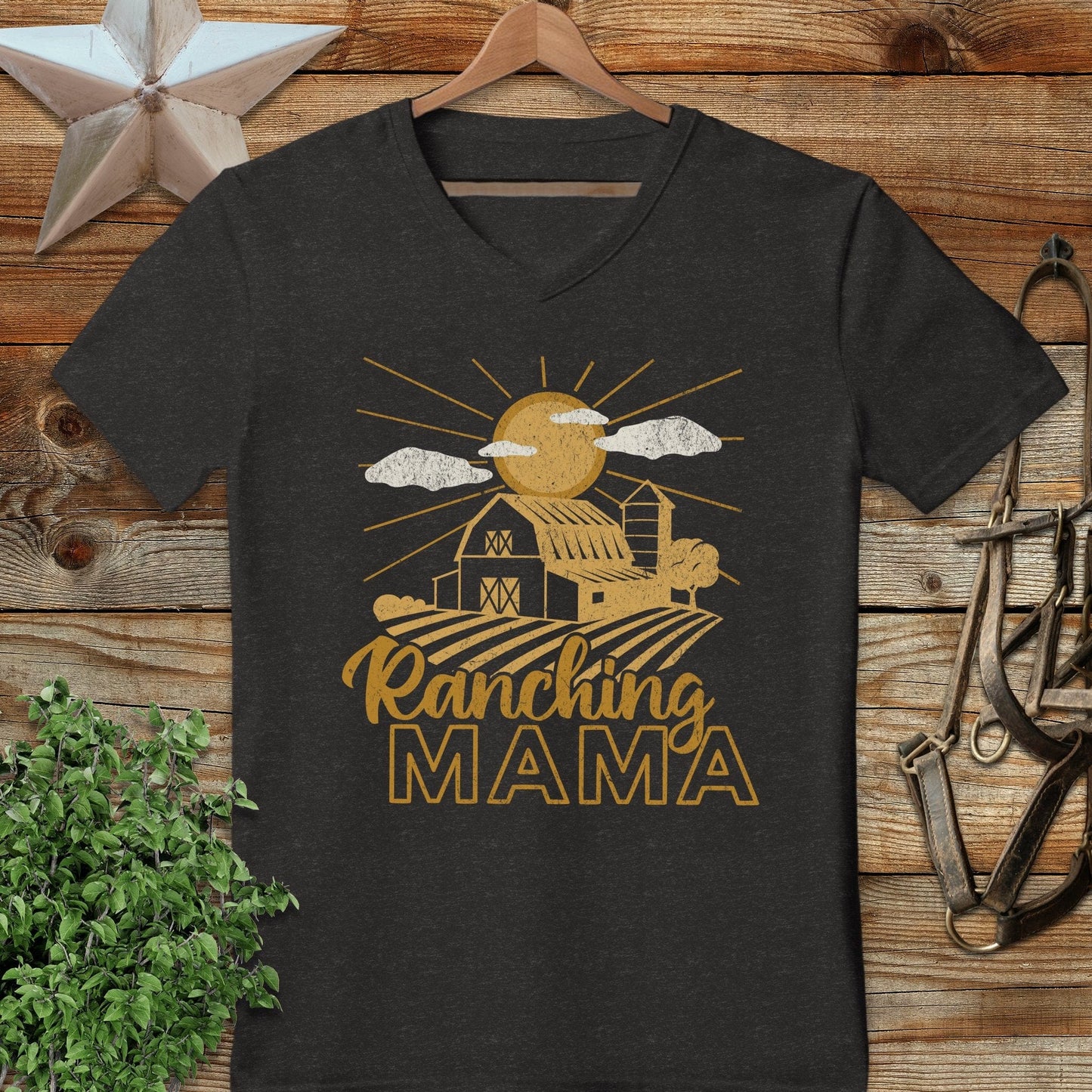Ranching Mama V-neck