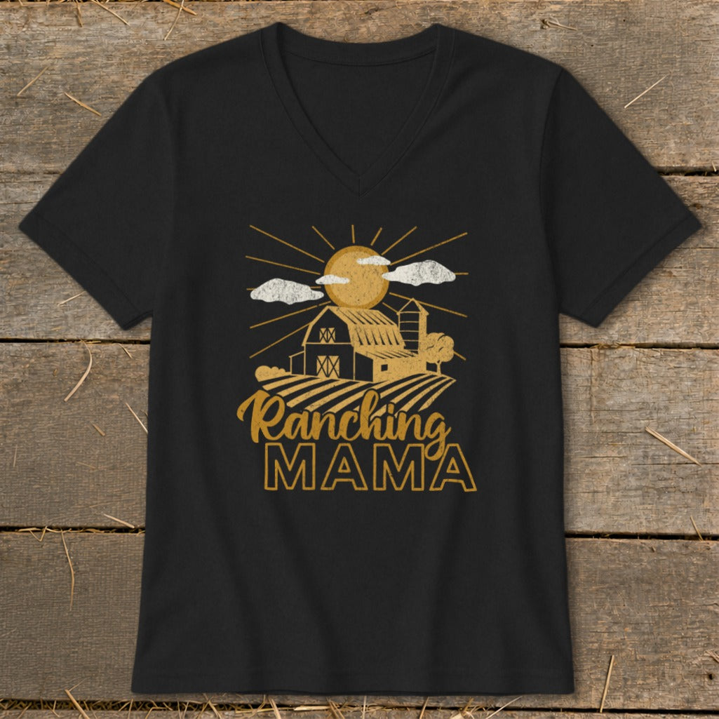 Ranching Mama V-neck