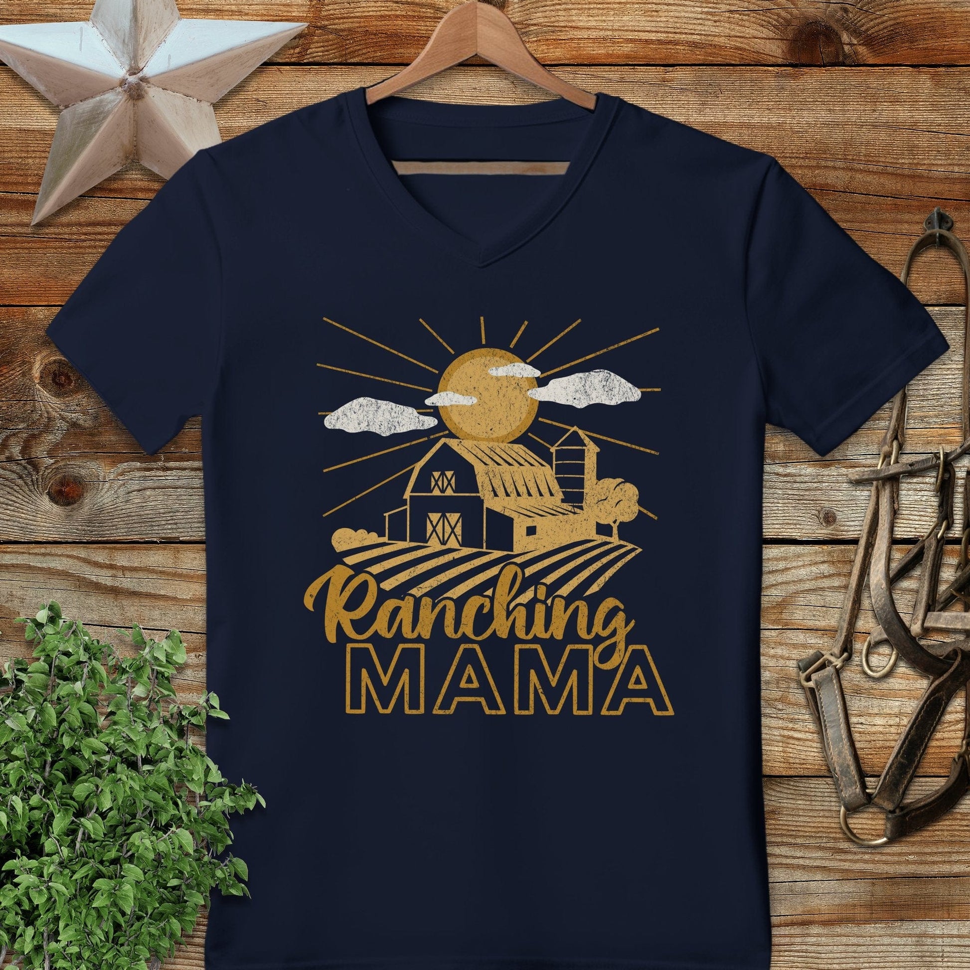 Ranching Mama V-neck