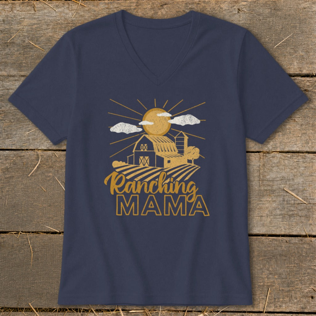 Ranching Mama V-neck