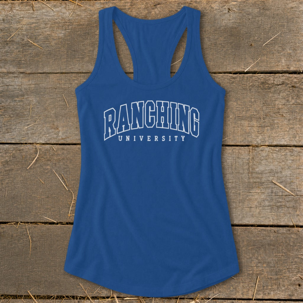 Ranching University Racerback Tank
