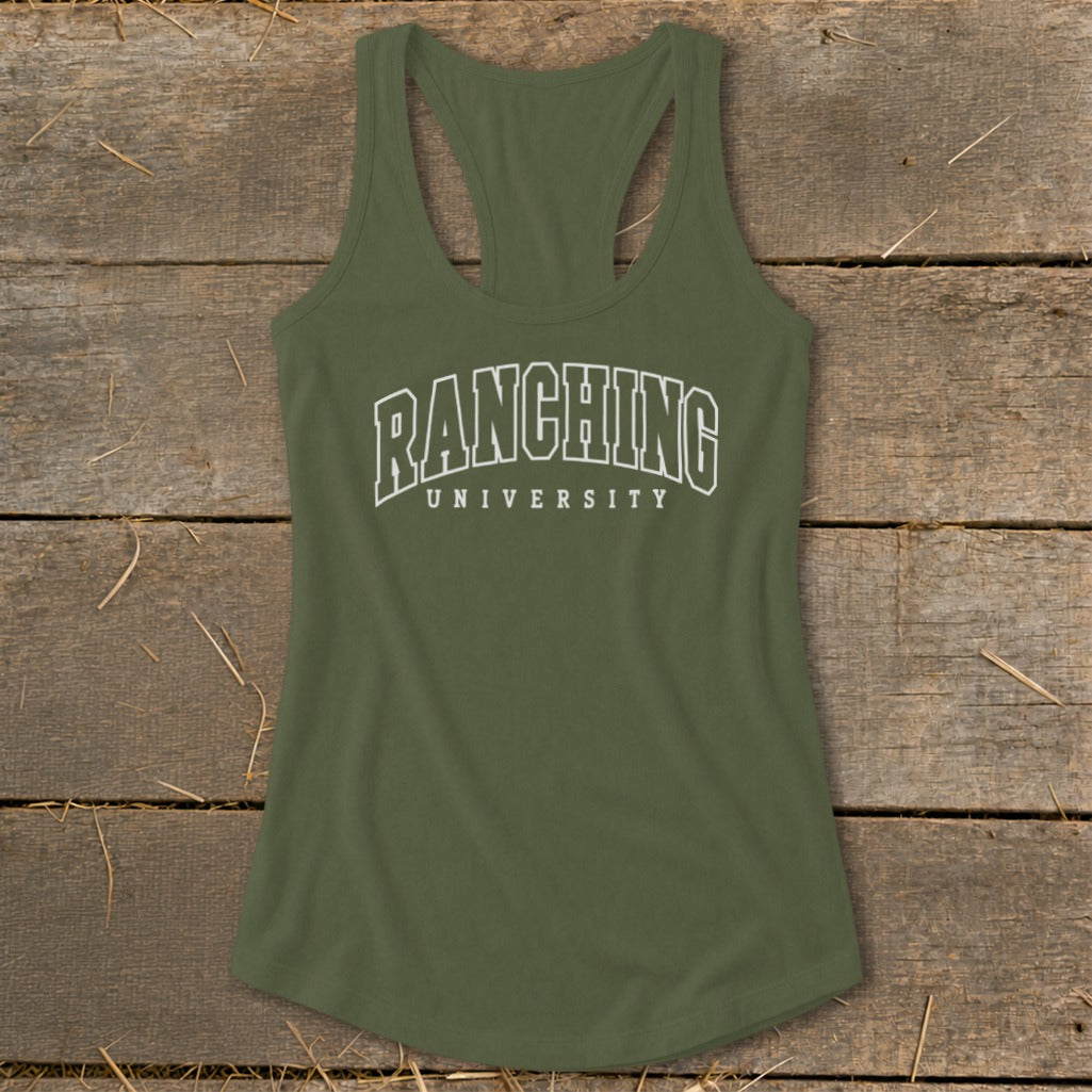 Ranching University Racerback Tank