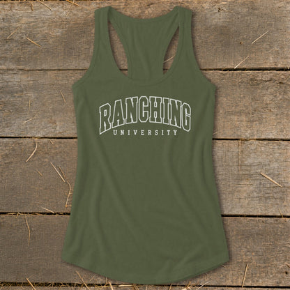 Ranching University Racerback Tank