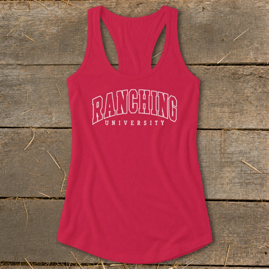 Ranching University Racerback Tank