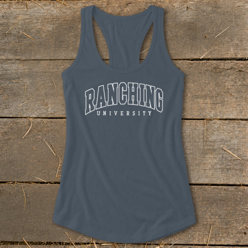 Ranching University Racerback Tank