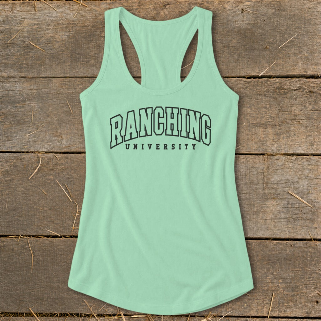 Ranching University Racerback Tank