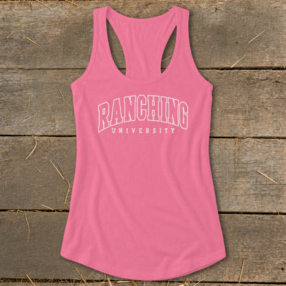 Ranching University Racerback Tank