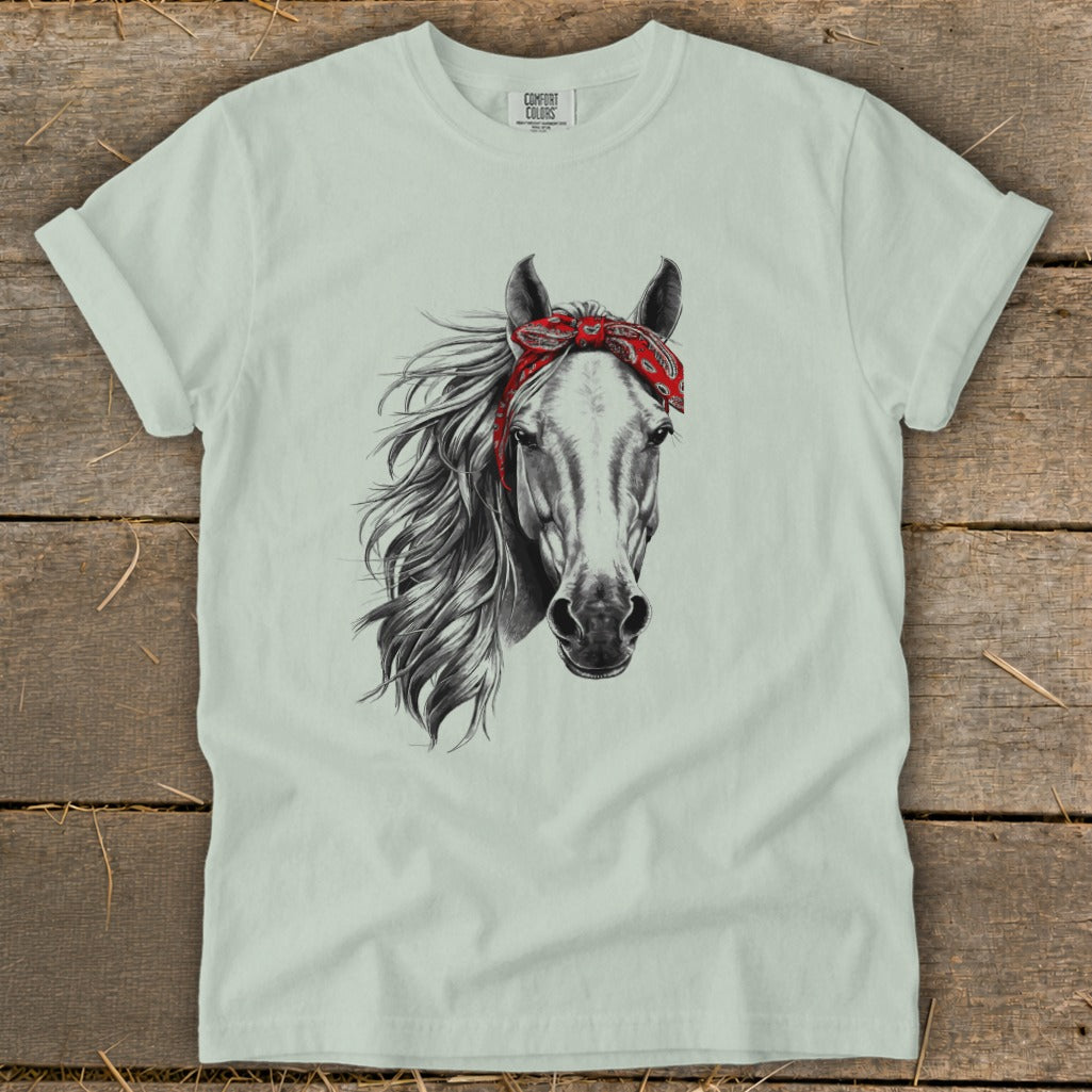 Red Bandana Horse Signature Tee