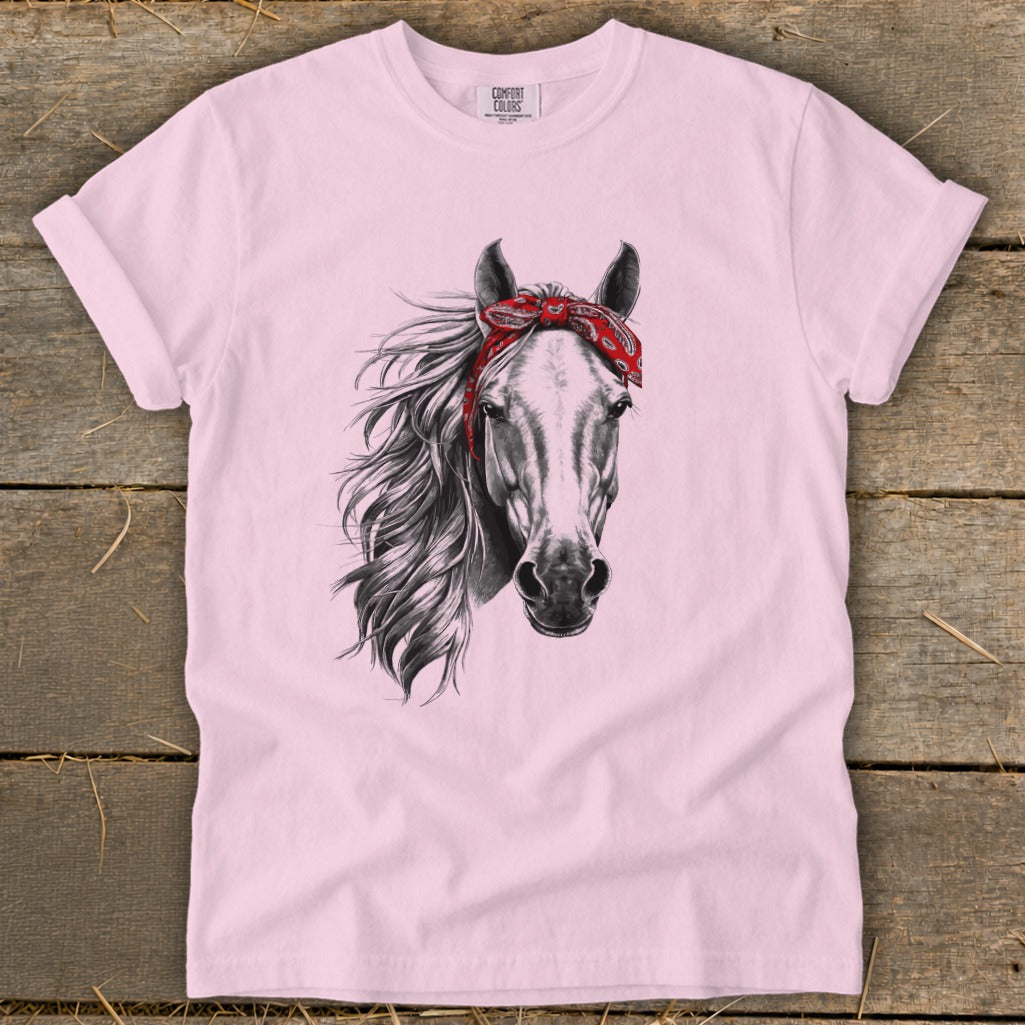 Red Bandana Horse Signature Tee