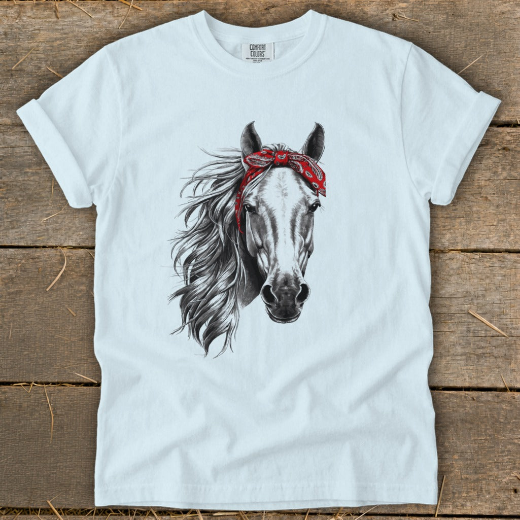 Red Bandana Horse Signature Tee