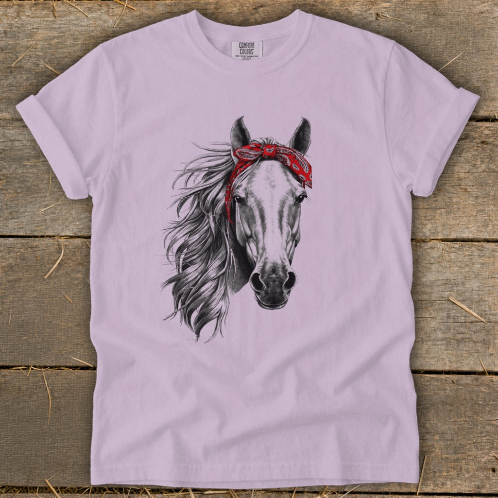 Red Bandana Horse Signature Tee