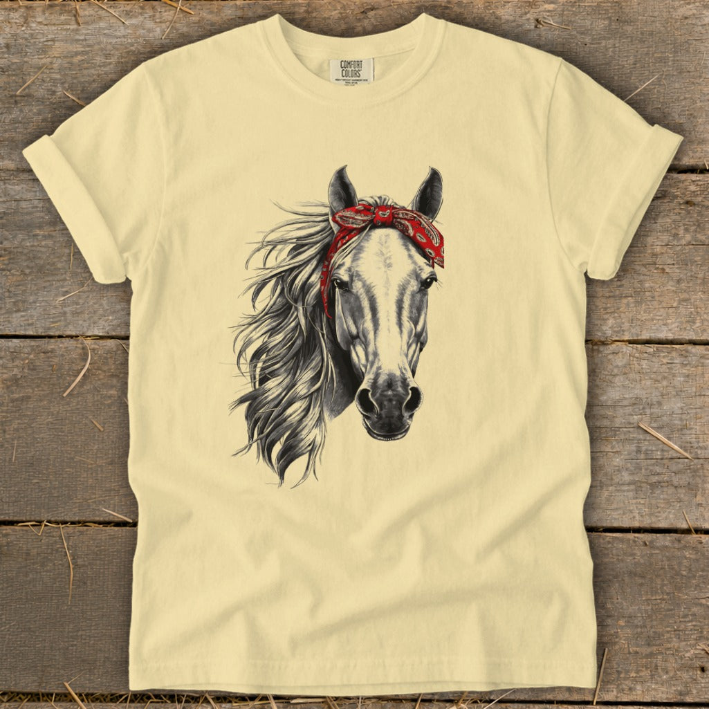 Red Bandana Horse Signature Tee