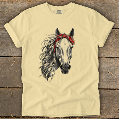 Red Bandana Horse Signature Tee