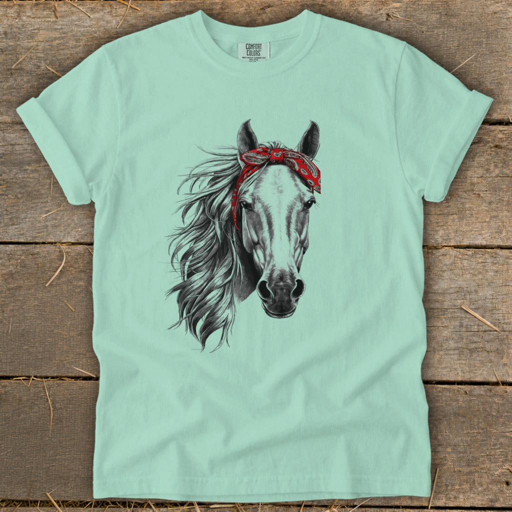 Red Bandana Horse Signature Tee