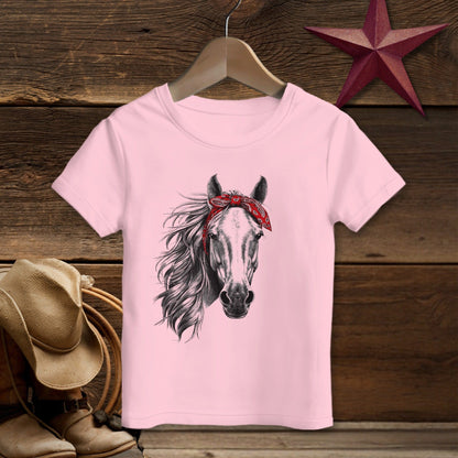 Red Bandana Horse T-Shirt (Toddler)