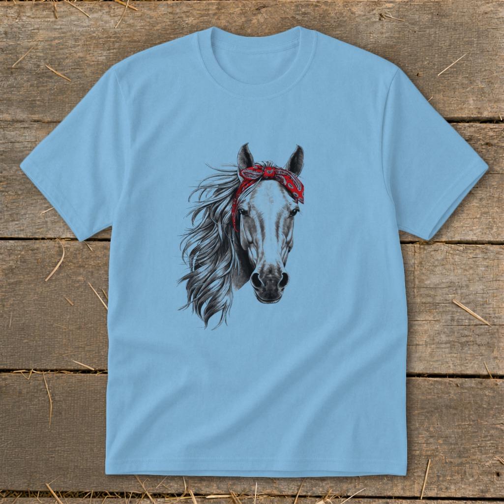Red Bandana Horse Youth Tee